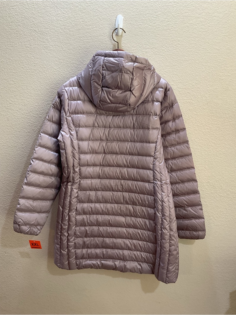 Lightweight Hooded Packable Puffer Jacket - Taupe - Picture 2 of 2